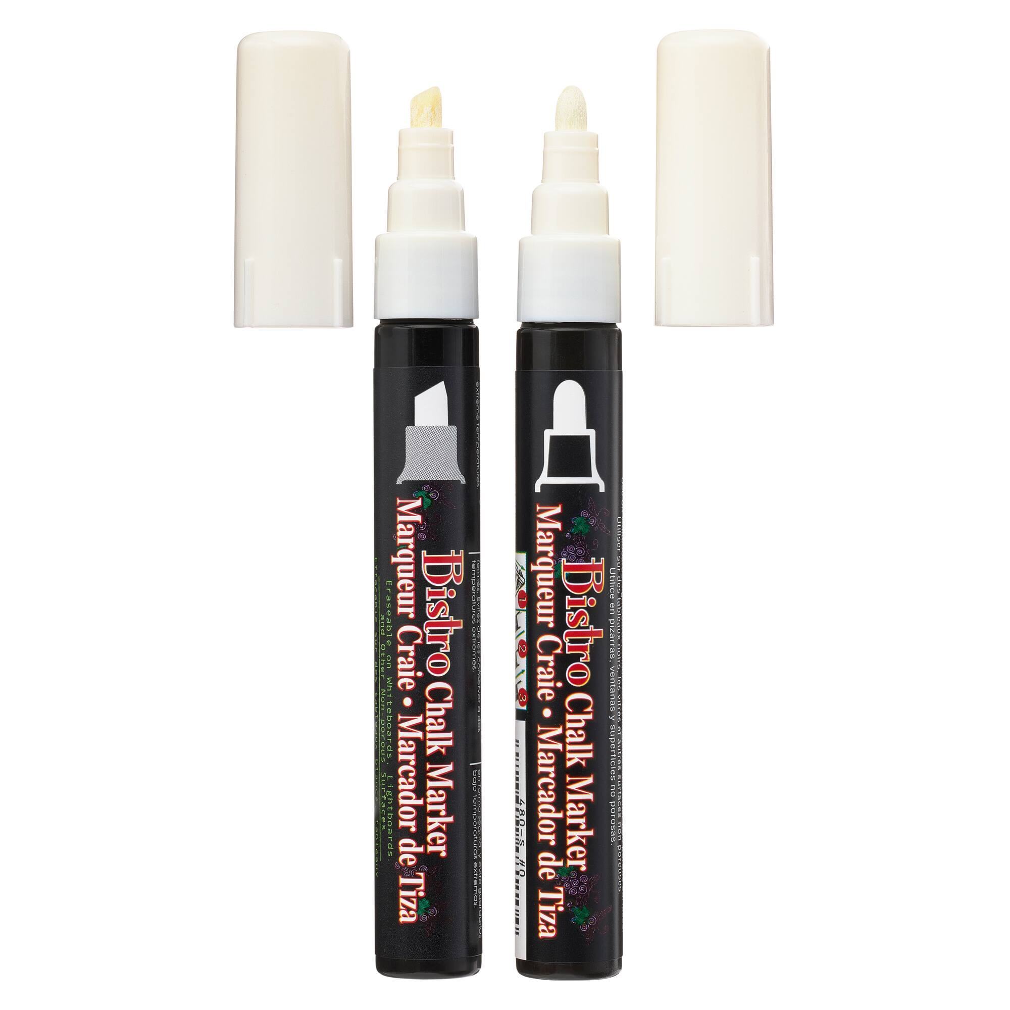 12 Packs: 2 ct. (24 total) Marvy® Uchida White Bistro Chalk Marker Set
